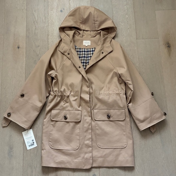 EUC sezane hugo parka sand size us 2/fr 34/uk 6 organic cotton - Picture 3 of 16